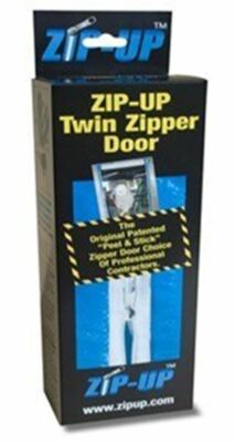 Zip-Up Self Adhesive Heavy Duty Zipper For Zipper Doors (2 per box)