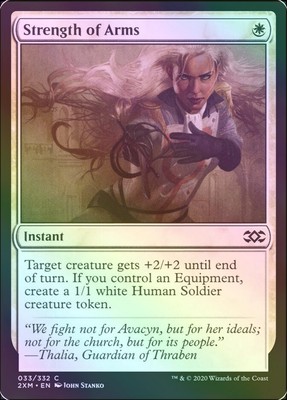 Strength of Arms 4x Playset ~ Foil ~ Double Masters VIP ~ Pack Fresh NM/M