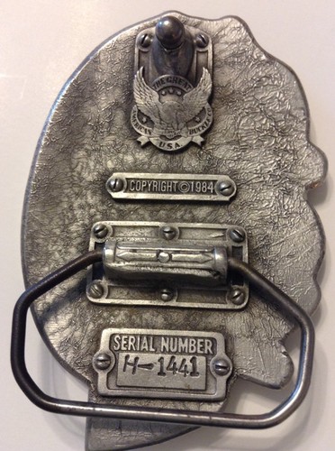 Vintage I'd Rather Be Bowling 1984 The Great American Belt Buckle. USA