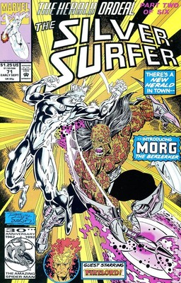 Silver Surfer #71 FN 1992 Stock Image