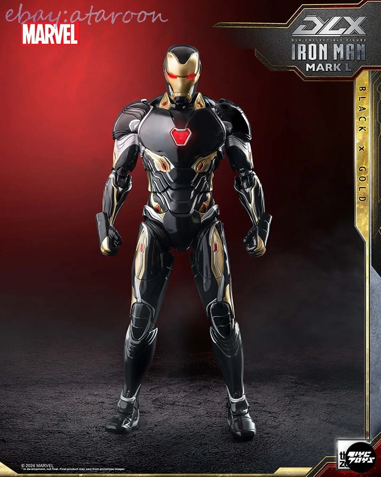 Threezero DLX 1/12 Iron Man Mark50 Black & Gold Suit