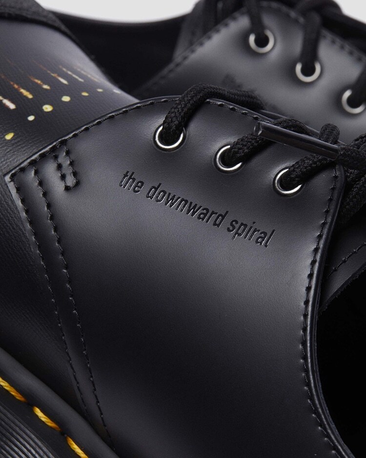 Pre-owned Dr. Martens 2024 Nine Inch Nails 1461 Backhand Leather Boots Mens From Japan In Black