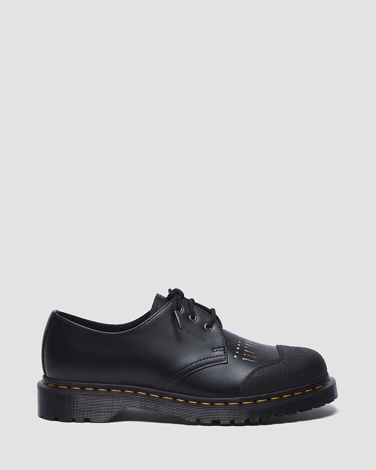 Pre-owned Dr. Martens 2024 Nine Inch Nails 1461 Backhand Leather Boots Mens From Japan In Black
