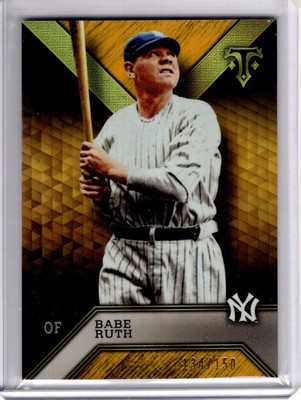 BABE RUTH 2016 Topps Triple Threads Gold #d /150
