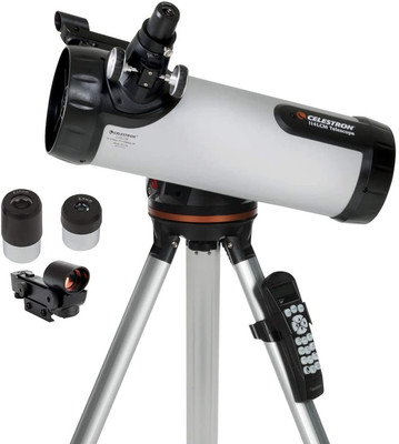 - 114LCM Computerized Newtonian Telescope - Telescopes for Beginners - 2 Eyepiec