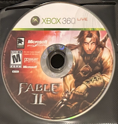 Microsoft Fable 2 (Xbox 360, 2018) Video Game -- NO BOX