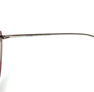 Pre-owned Fendi 0355s-c9a4s (no Case) Red/red Sunglasses