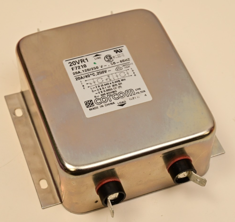 Antek 8060 Line Filter AC Regulator Corcom 20VR1 F7210 120/250V AC 50/60Hz 20A