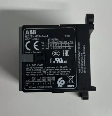 1PC new IEC/EN 60947-4-1 ABB contactor USA Seller