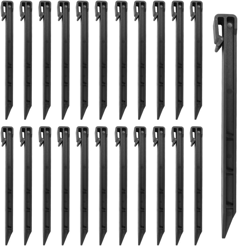 30 Pieces 10 Inch Plastic Ground Stakes, Heavy Duty Landscape Edging Border Anch