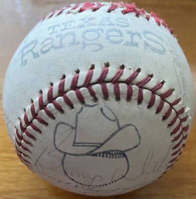 1977 Texas Rangers Team Signed Baseball w/22 AUTO s Gaylord Perry Bert Blyleven