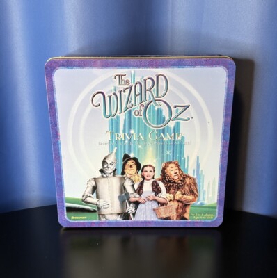 The Wizard Of Oz Trivia Board Game - 1999 - Pressman Toy Corporation - Tin 