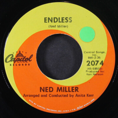 NED MILLER: only a fool CAPITOL 7'' Single 45 RPM