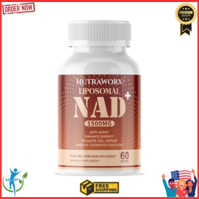Nutraworx Liposomal NAD+ Supplement 1500mg - NAD Supplement for Anti Aging