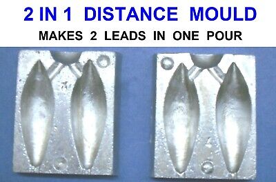 2 IN 1 DISTANCE MOULD 6oz BEACH SURF BOAT CARP LEADS WEIGHTS SEA FISHING TACKLE