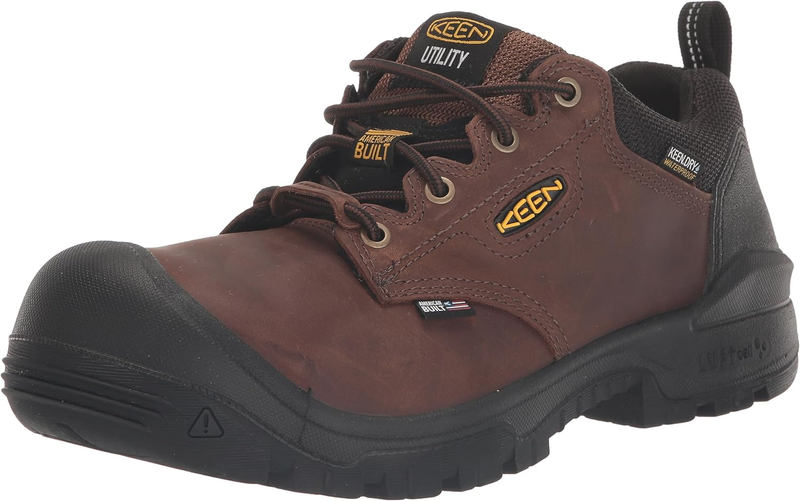KEEN Utility Men's Independence Oxford Composite Toe Waterproof Work Shoes