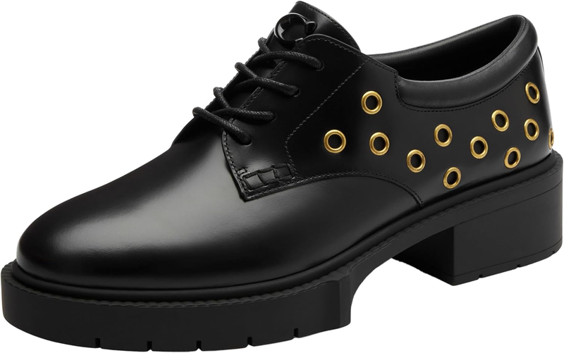 Coach Womens Lyla Platform Derby with Grommets
