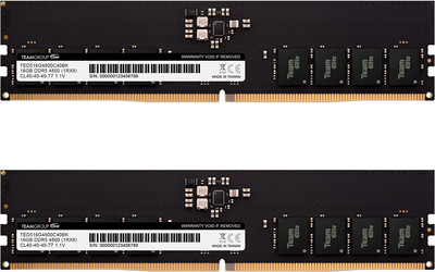 Elite DDR5 32GB Kit (2X16Gb) 4800Mhz (PC5-38400) CL40 Non-Ecc Unbuffered 1.1V UD