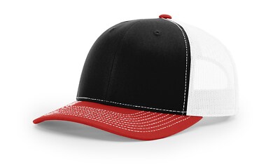 Richardson 112 Adjustable Snapback Trucker Hat OSFM Blank Mesh Back 100+ Colors