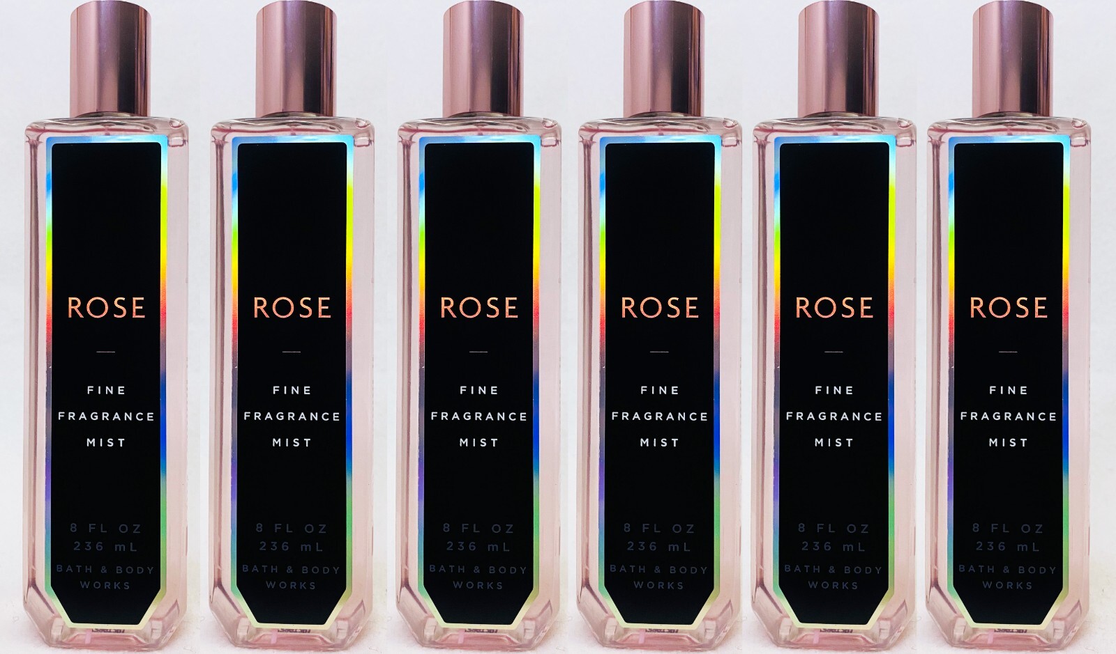 6 Bath & Body Works ROSE Fine Fragrance Mist Body Spray 8 oz