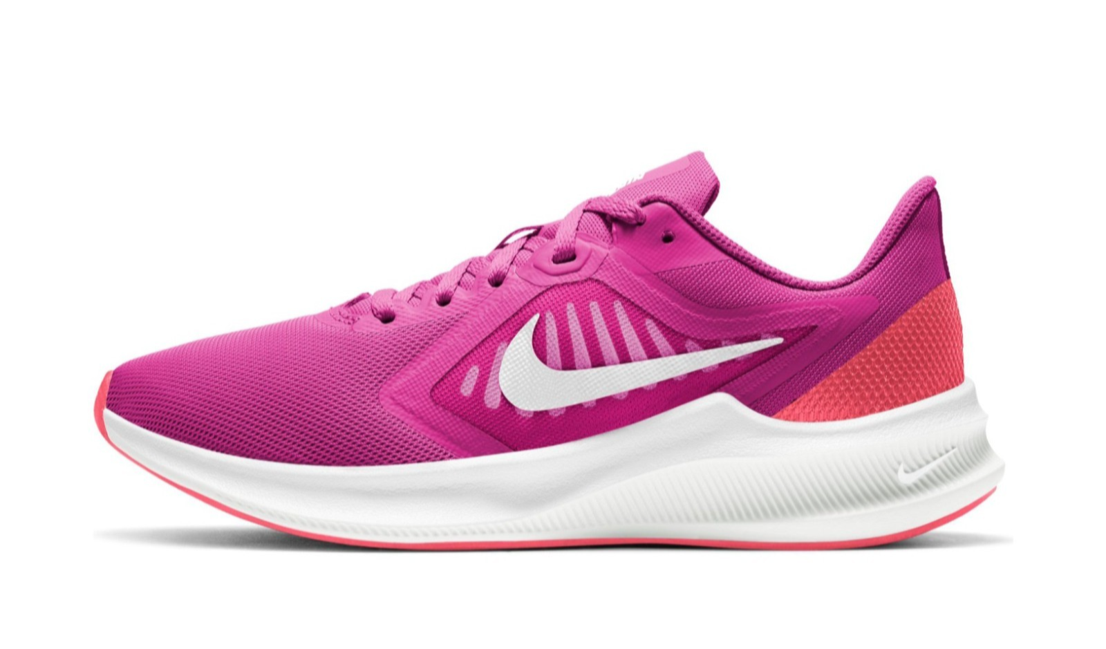 Nike Downshifter 10 Women’s Running Shoes – Fire Pink / Summit White – Size 8.5