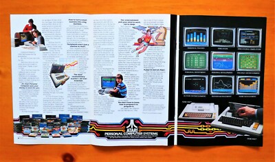 ATARI Personal Computer Systems 1980 Print Ad 3 Pages 20 X 10 Atari 400 & 800