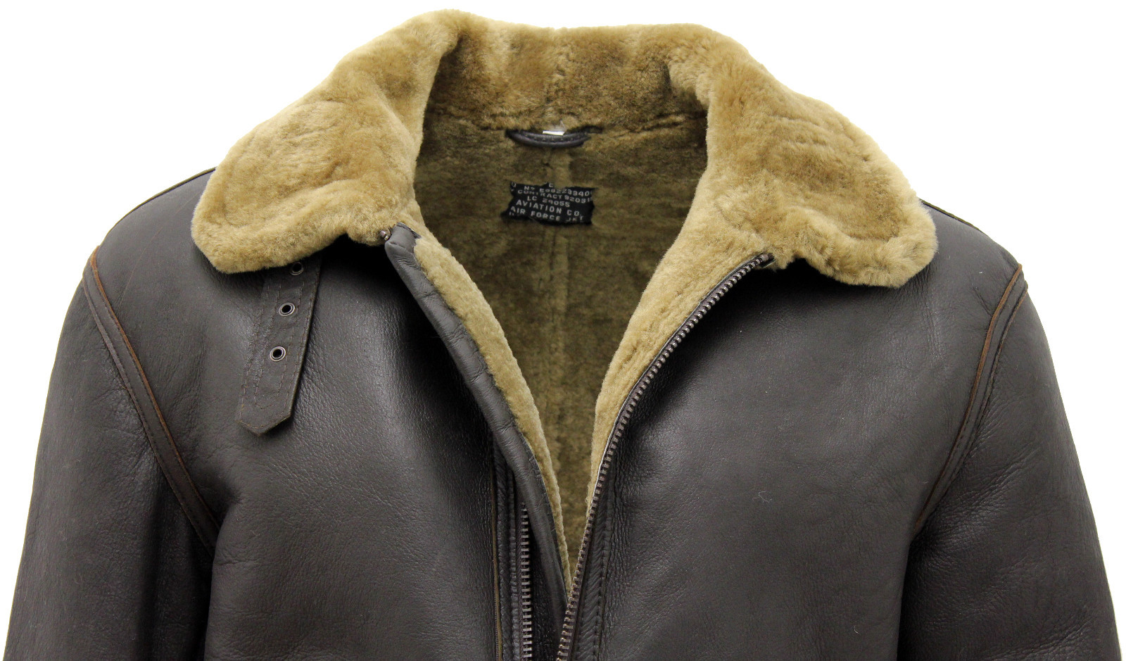 Pre-owned Infinity Men's Ginger B3 Shearling Sheepskin World War 2 Bomber Leather Flying Jacket In Brown With Ginger Fur