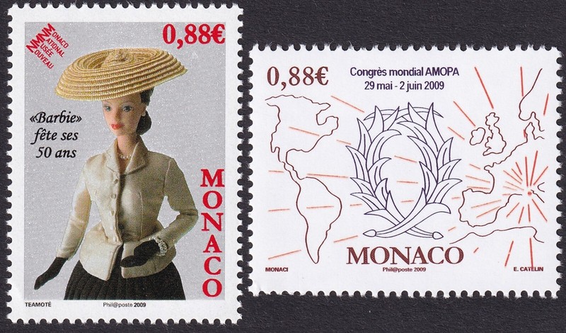  PrincipautÃ© De Monaco  Timbre Neuf** NÂ° 2667-2668 / 2009