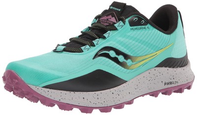 

Женские кроссовки Saucony Peregrine 12, холодный мятный/кислотный, 9,5 B, средний США, Cool mint/acid