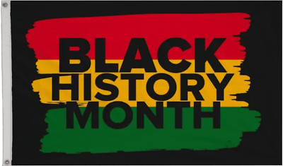 Black History Month Polyester 5'x3' Flag