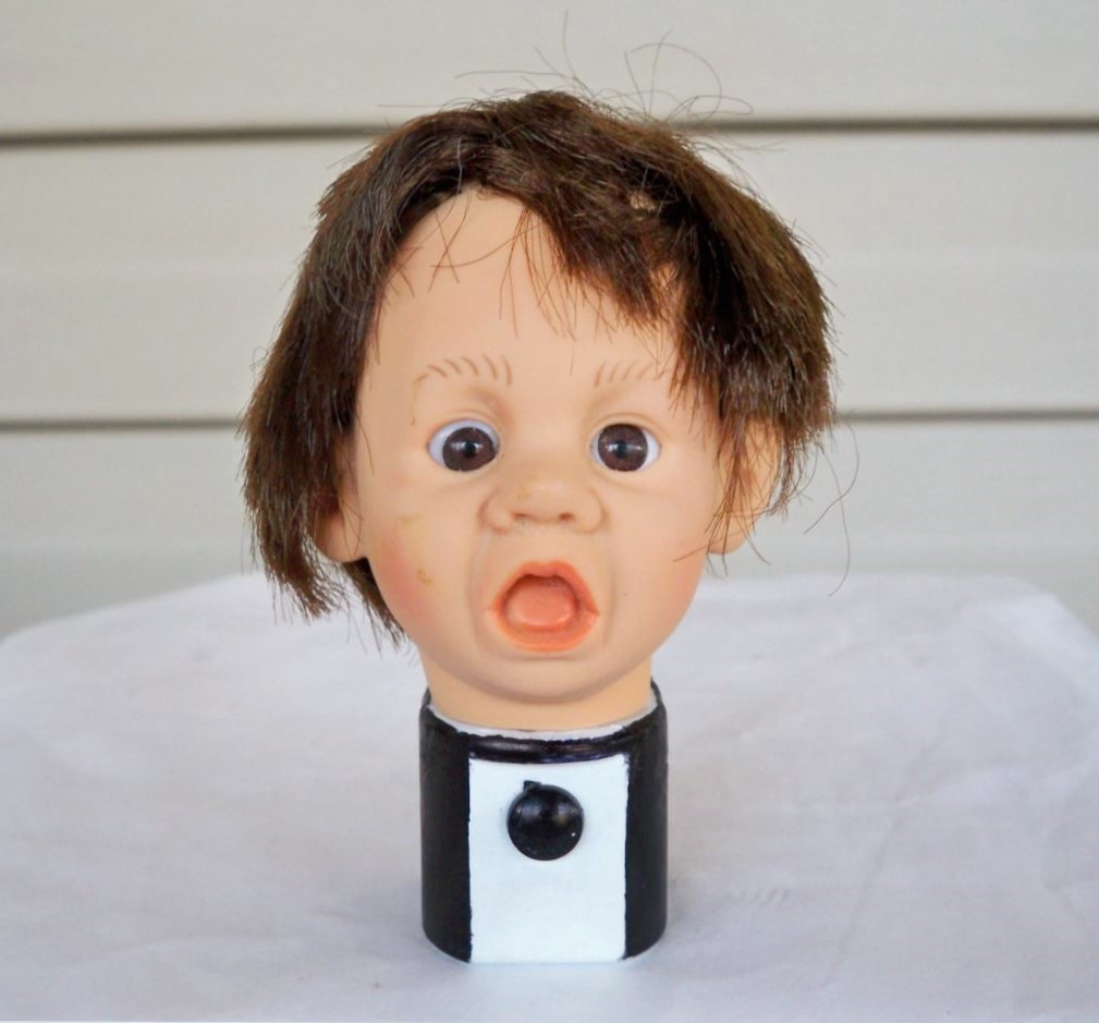 Creepy Doll Head Light Light LED Nightlight Scary Horror Halloween