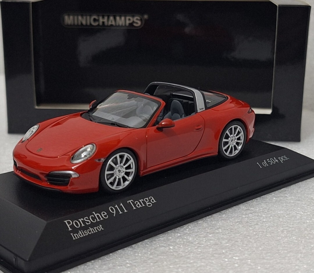 Porsche 911 (991) Targa 4 2013 Red 1:43 Minichamps 410062440