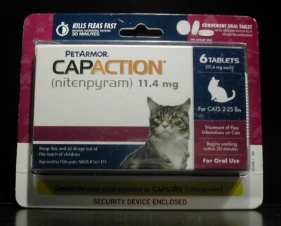 PETARMOR CAPACTION CATS 2-25LB 6 TABLETS EXP. 10/2025