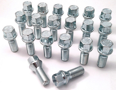 alloy wheel bolts M14 x 1.25, 17mm Hex, taper seat. BMW F models all series x 20