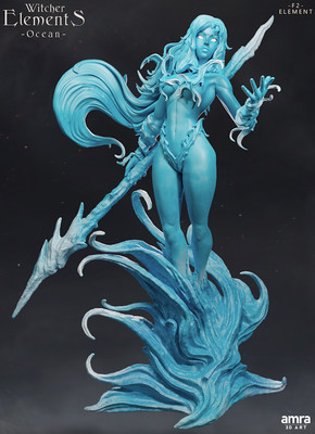 Amra 3D Art - Witcher Elements - Ocean - DnD/Pathfinder/TTRPG Figure