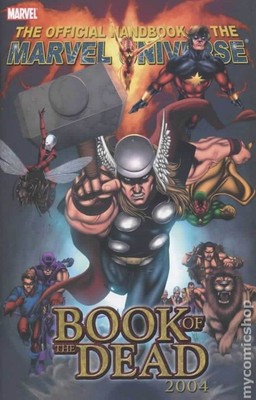 Official Handbook of the Marvel Universe Book of the Dead 2004 VG Stock Image