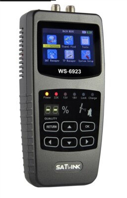 Meter Satellite Signal Finder Satlink Digital WS-6923 Dvb-S Lcd Fta kx