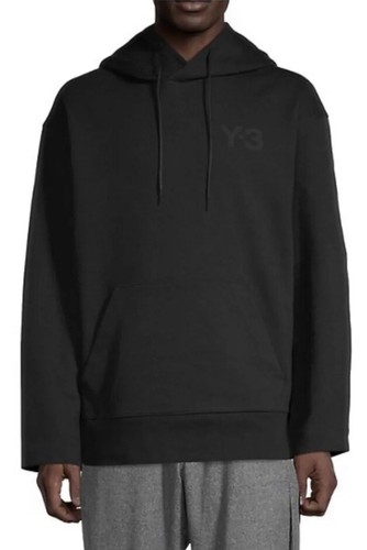 NWT Y-3 Yohji Yamamoto Adidas Classic Logo Hoodie Pocket Black