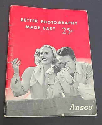 Vintage 1952 ANSCO BETTER PHOTOGRAPHY MADE EASY Sales Brochure Booklet