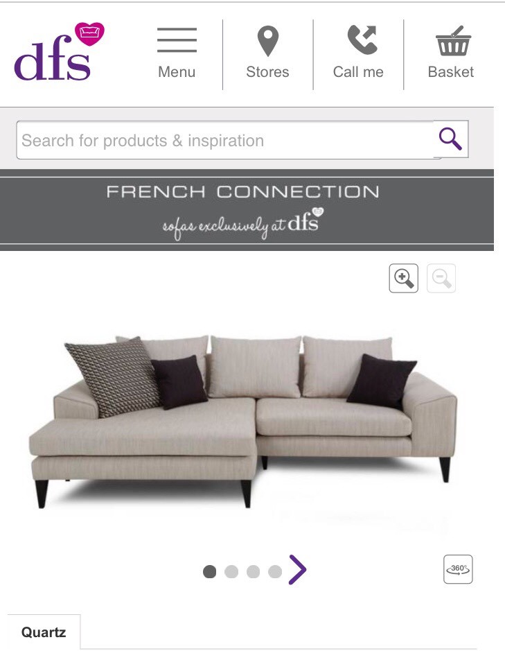 DFS French Connection Sofa in Broomhill, Glasgow Gumtree