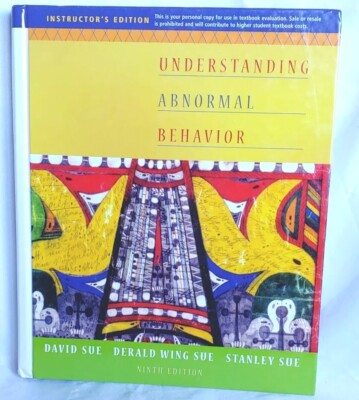 Understanding Abnormal Behavior  by David Sue