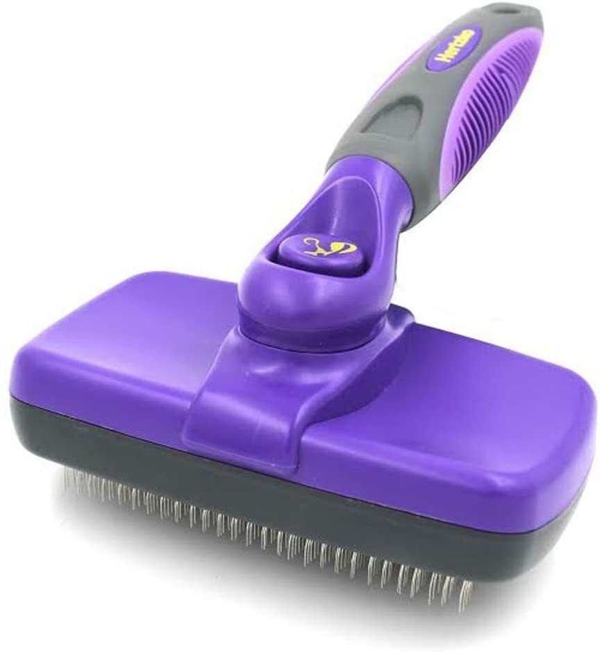 Hertzko #1 Brosse auto-nettoyante – Enlève doucement les sous-poils, les tapis