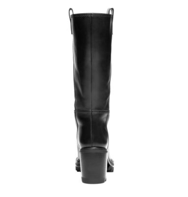 Pre-owned Tamara Mellon Black Mid-calf Easy Rider All-weather Boots 80mm Heels $795