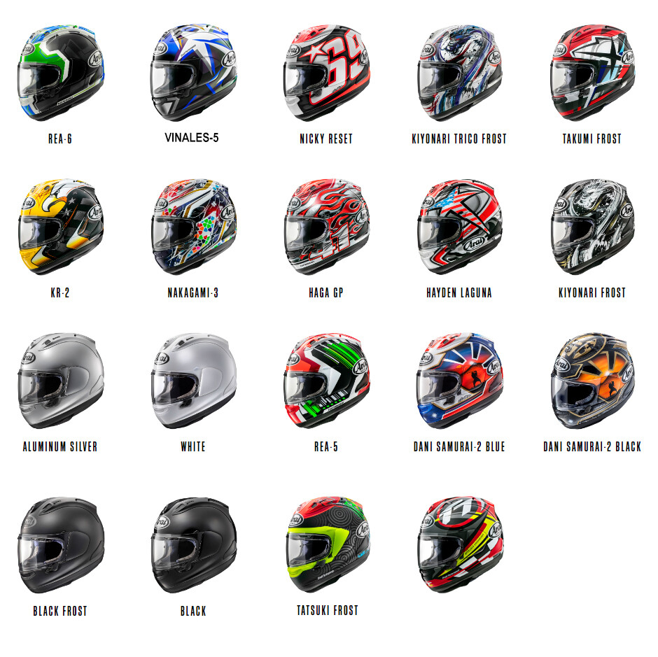 Arai Corsair-X Motorcycle Helmet - SNELL - CHOOSE COLOR Arai Corsair-X Motorcycle Helmet - SNELL - CHOOSE COLOR