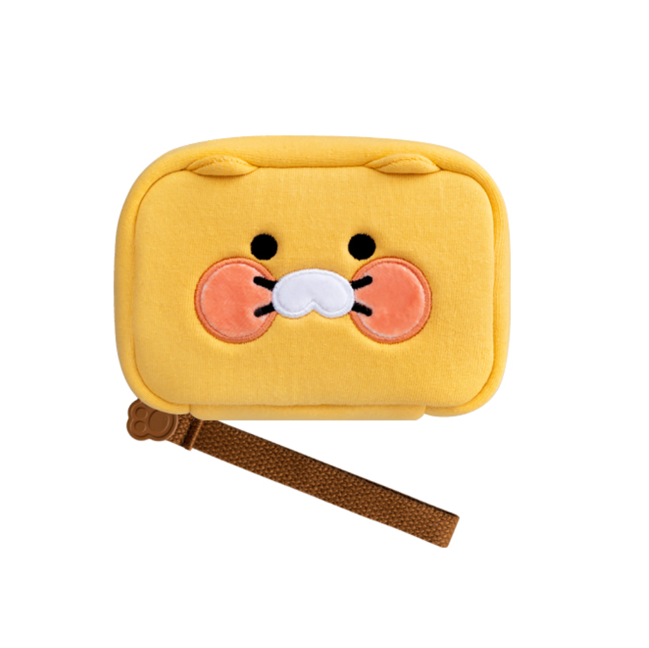 【KAKAO FRIENDS】Choonsik★Silicon Face Pouch Kakao Friends Choonsik Face Strap Pouch Silicone Cute Face