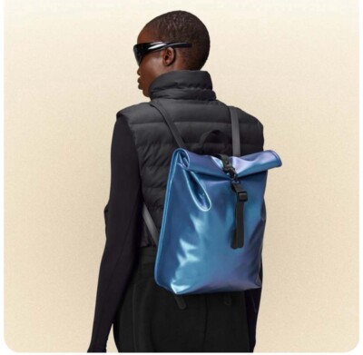 Rains Rolltop Rucksack Mini W3 NWT Color Laser MSRP $125