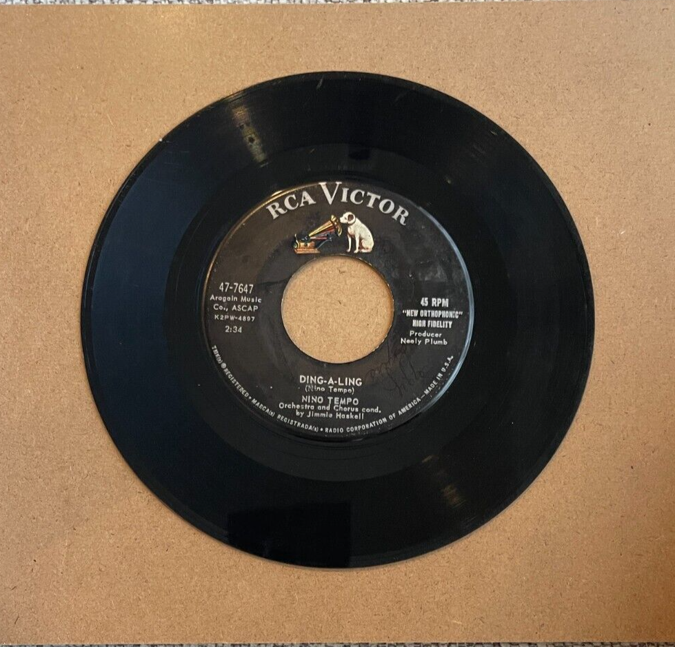 Little Tempo ‎–  Is Where The... 12” MINO TEMPO DING-A-LING/WHEN YOU WERE SWEET SIXTEEN RCA 45