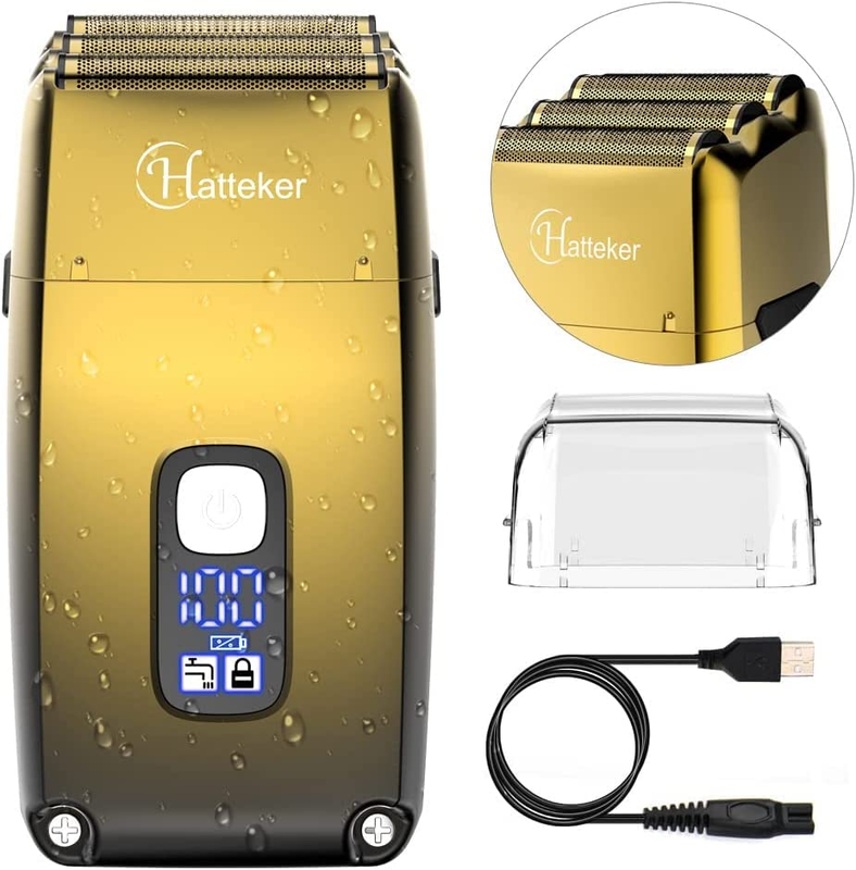 Foil Head Electric Shaver Trimmer Cordless Men Triple Blades Razor Waterproof