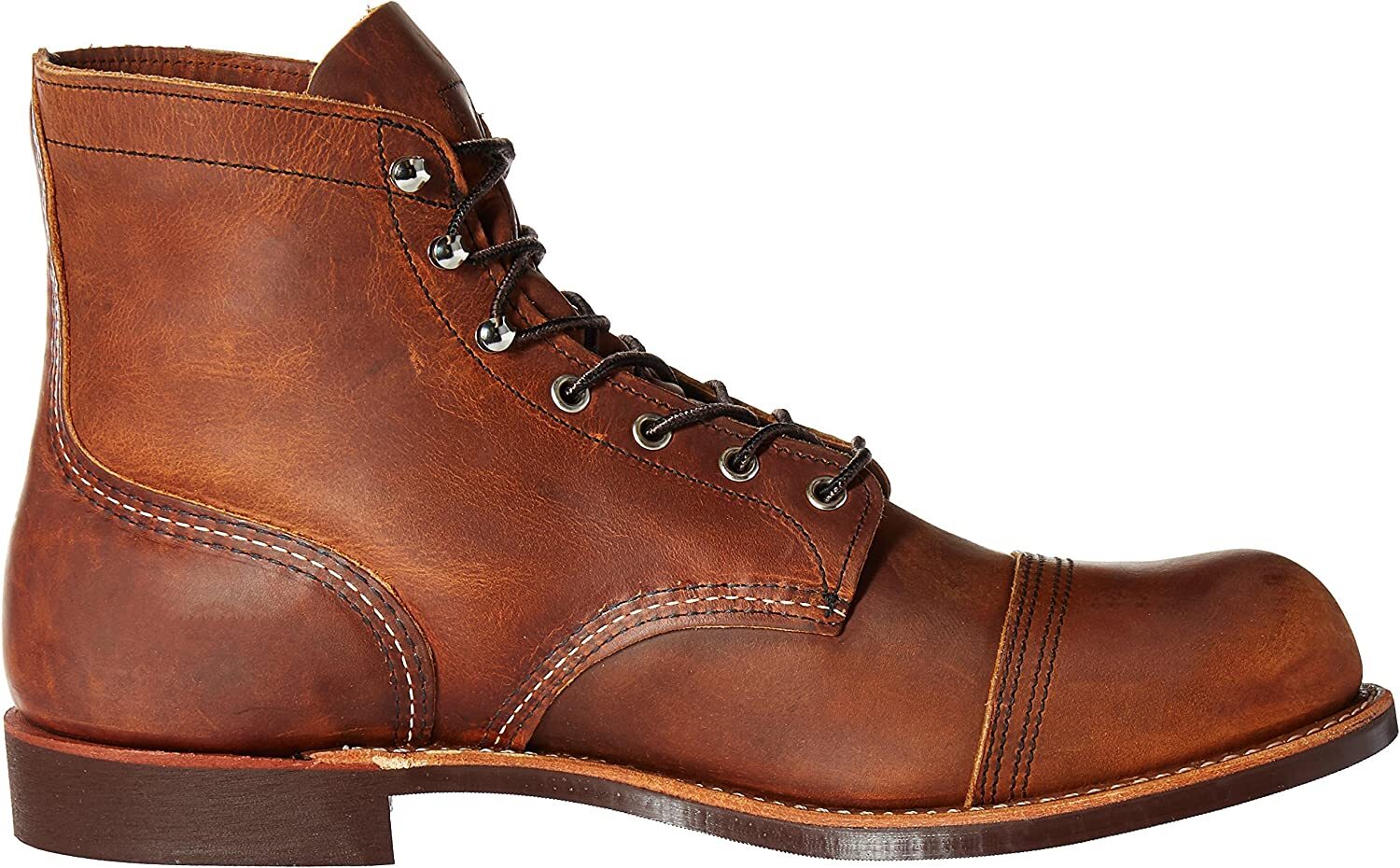 Pre-owned Red Wing Shoes Red Wing Iron Ranger Copper Rough & Tough Leather Men D & 2e Width 8085 In Brown