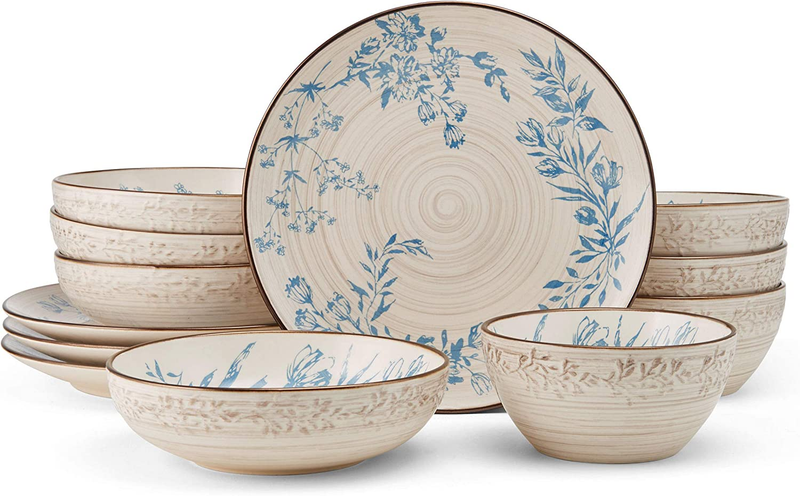 Pfaltzgraff Bella 12 Piece Dinnerware Set, Service for 4, Mu